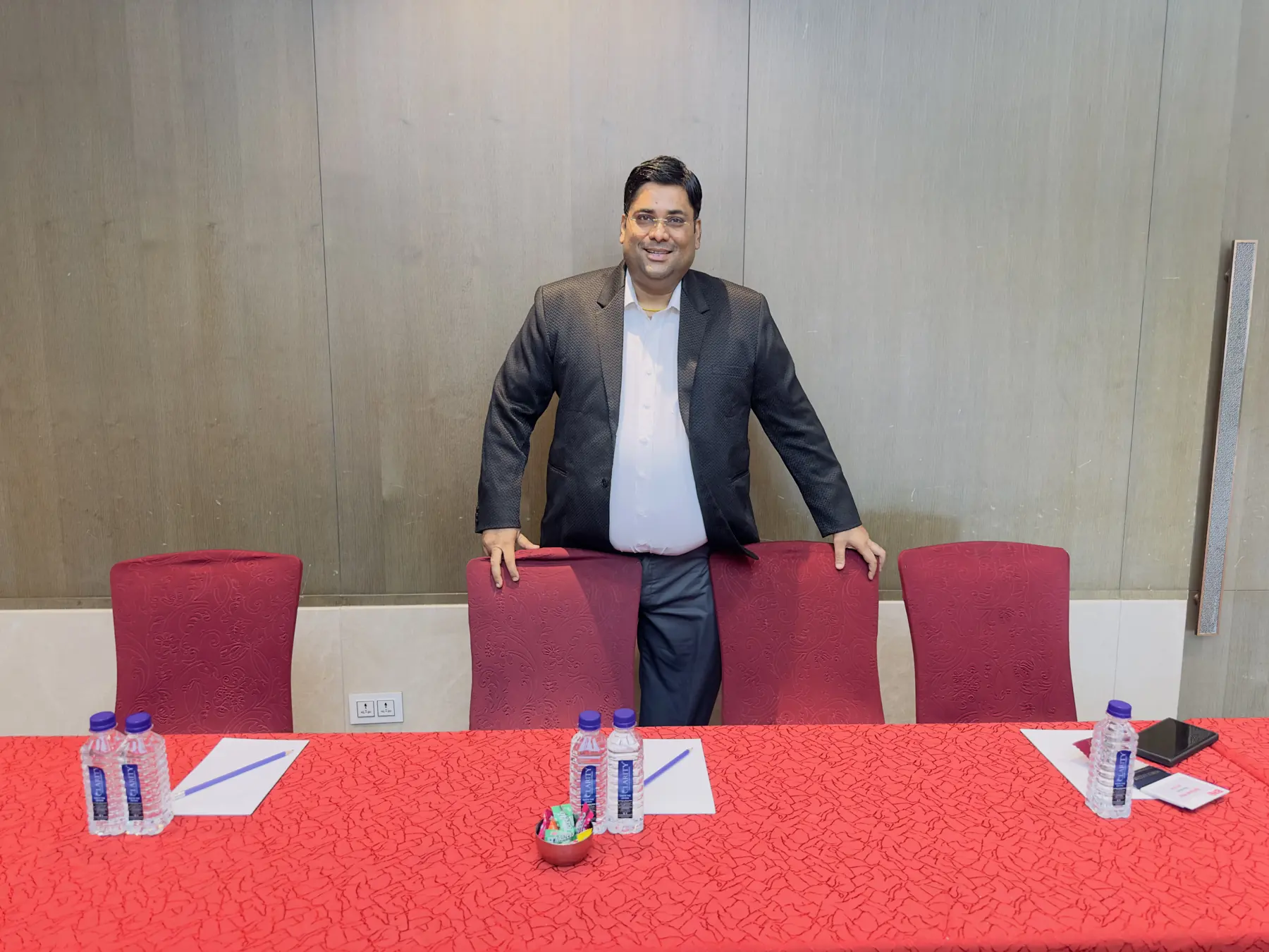 Gagan Sharma at the BNI Champions meeting table